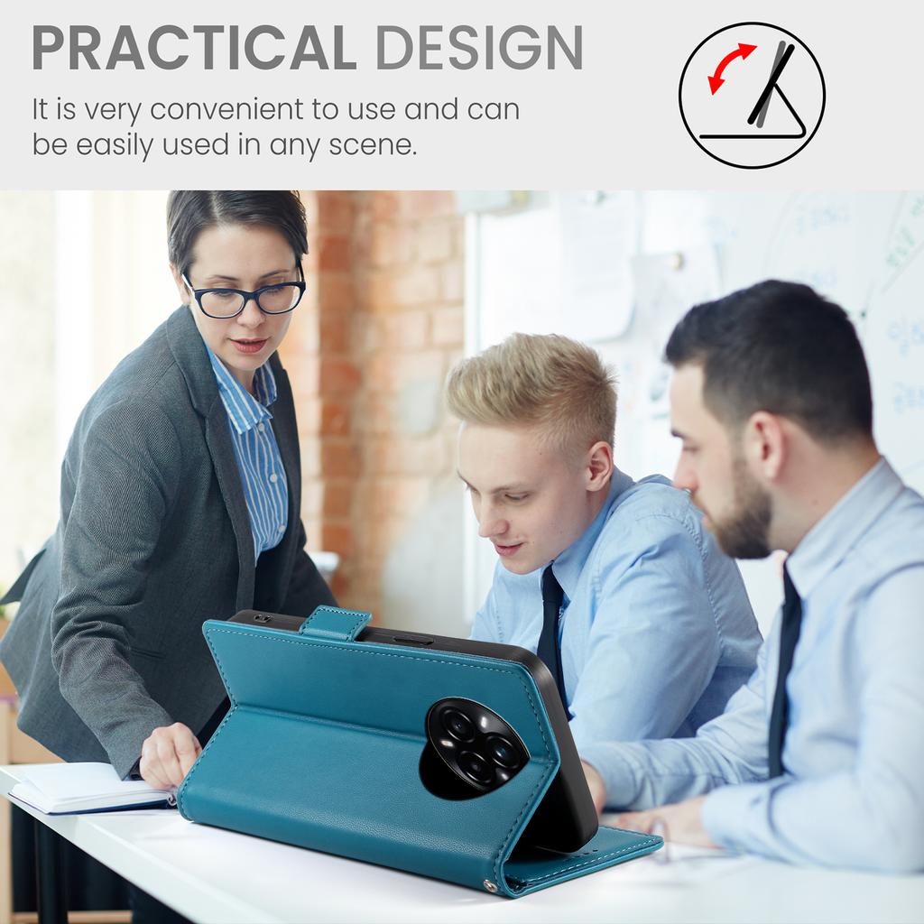 For Realme 14 Pro+ 5G Stand Case PU Leather Wallet Phone Cover