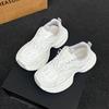 Silver Platform Dad Shoes Women's 2025 Summer New Small Man Height and Thinness Mesh Breathable Sports and Leisure Shoes