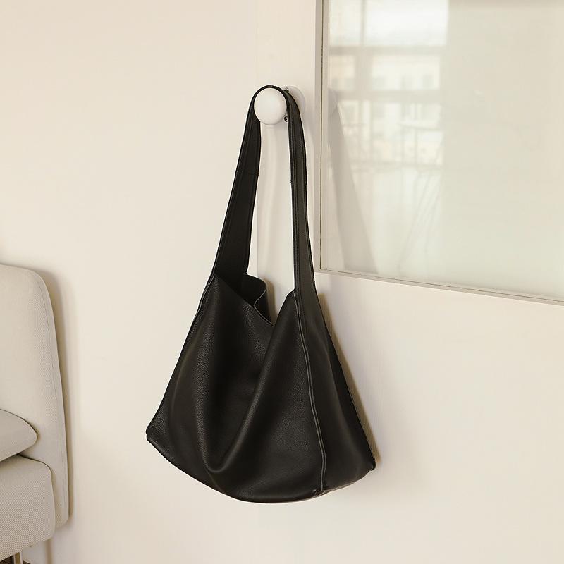 Borsa a mano da donna in vera pelle, borsa casual di grande capacità, borsa a tracolla da donna, vera pelle