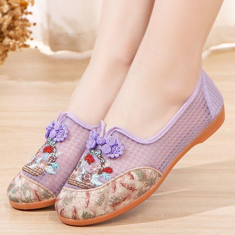 Soft Sole Casual Loafers for Women Summer Fashion Knitted Non Slip Breathable Mesh Walking Shoes Woman Slip-on Platform Shoes