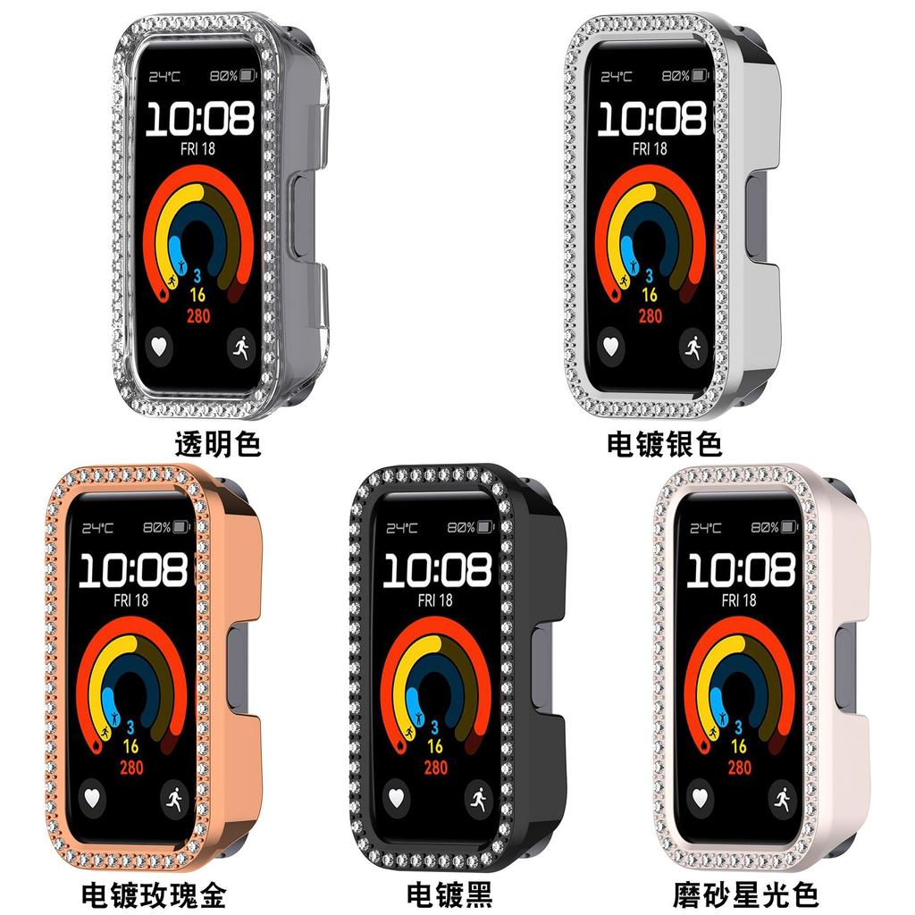 Einreihige Bohrung Hülle hohl Für Huawei Band 10 9 8 NFC Uhrengehäuse Für Huawei Band10 9 8 NFC Hülle Abdeckung Zubehör