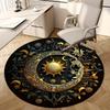 Sun Round Rug Nonslip Area Rug Office Chair Mat Carpet Perfect For Bedroom Living Room Office Easy Clean Aesthetic Home Decor