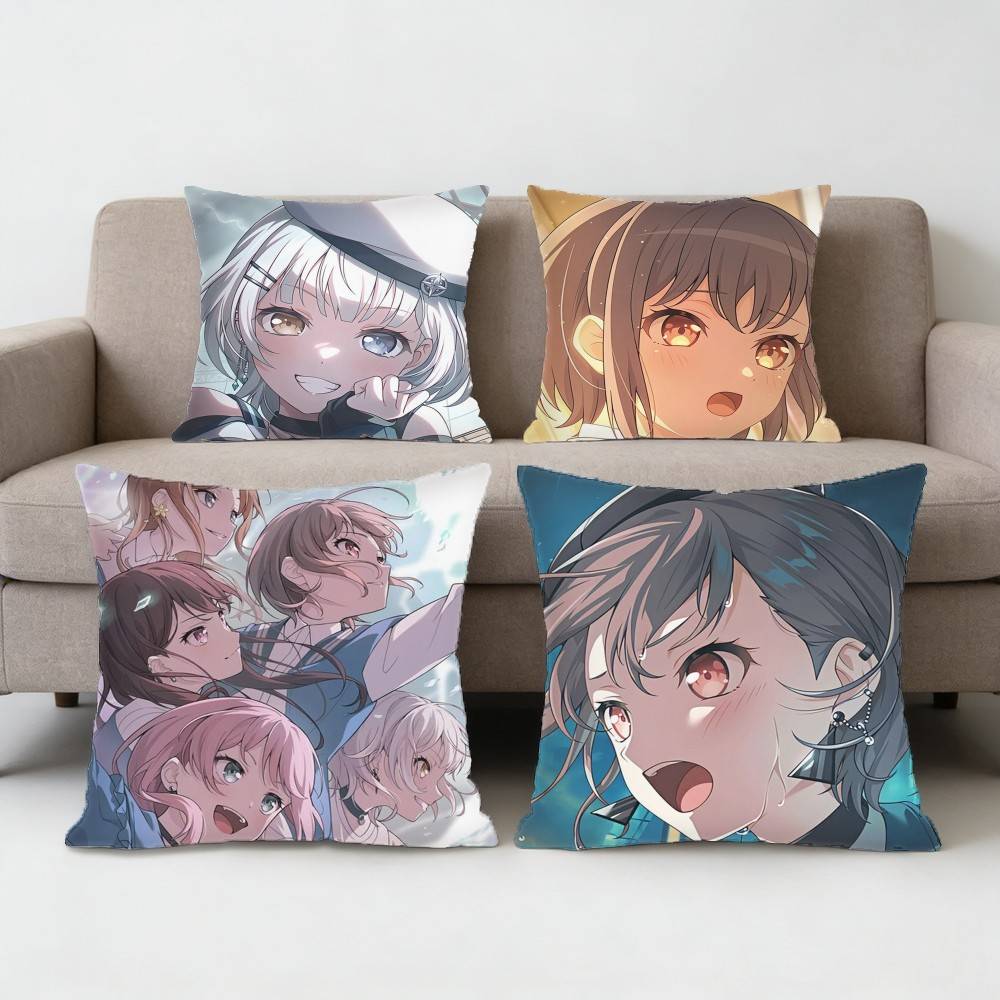 BanG Dream Its Mygo Pillow Case Sofa Living Room Bedroom Headboard Backrest Cushion Square Cushion Nap Time