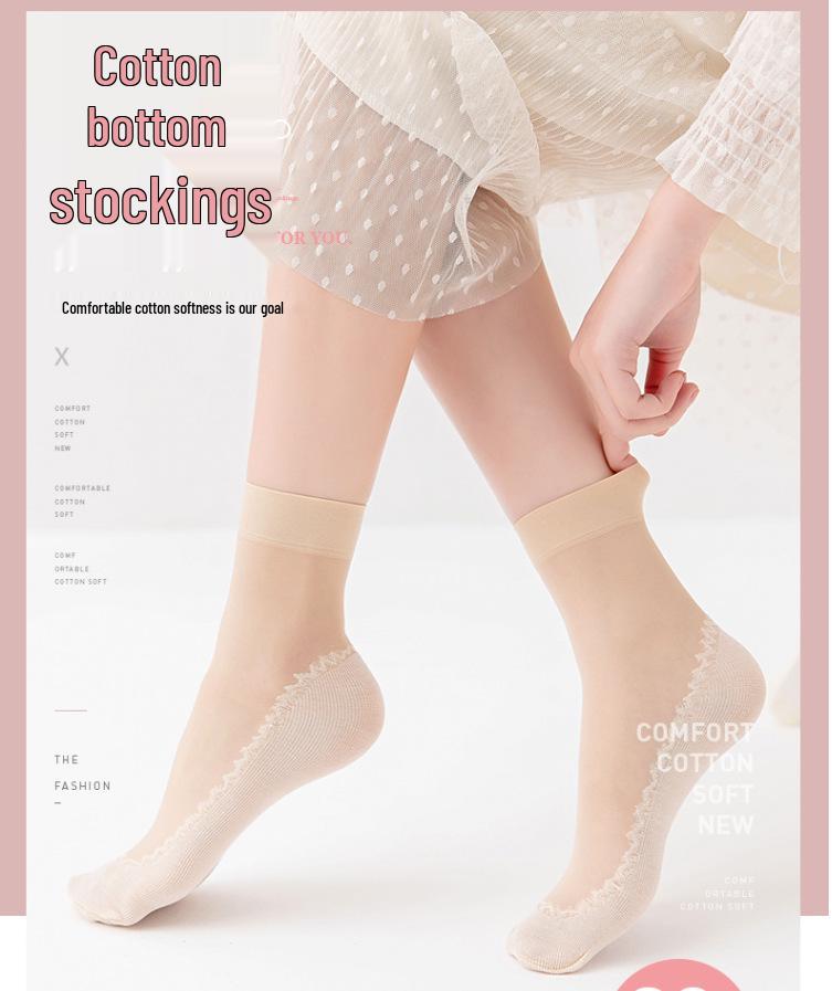 Steel-Strength, Anti-Snagging Women's Velvet Ankle Socks - Super Elastic, Soft, and Durable for Spring & Autumn