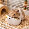 Cage Accessories Bird Shaped Ceramic Pet Bowl Anti-Tip Large Capacity Hamster Food Bowl Smooth Feeding Cup Pet Feeding