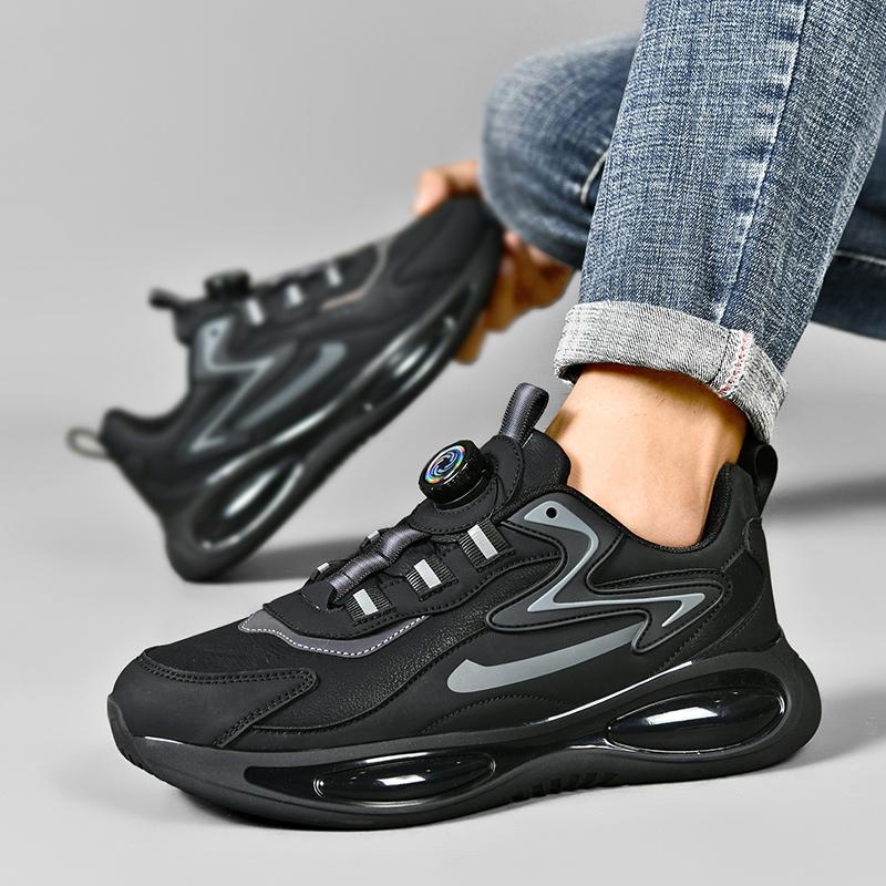 Nové univerzální volnočasové tenisky Pánské kožené běžecké boty pro muže Vzduchové odpružení Jogging Chůze Sportovní obuv Venkovní Pánská obuv