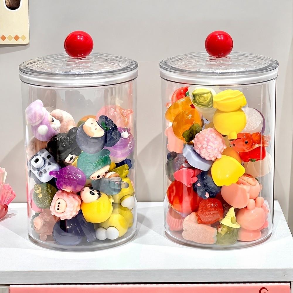 with Lid Airtight Food Storage Container Transparent Storage Jar Plastic Storage Box Home