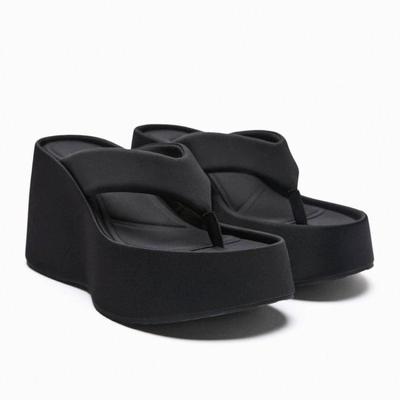 Zomer Platform Dames Slippers Vrouwelijke Outdoor Clip Teen Instapschoenen Dames Sleehakken Feest Slides Hoge Hakken Sandalias Mujer