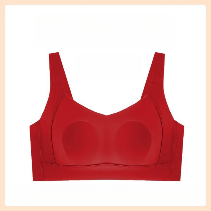 Large Size Seamless Bra for Women Slim Gathered Without Steel Rings Soft Support Bra Anti Sagging Adjustable Bra