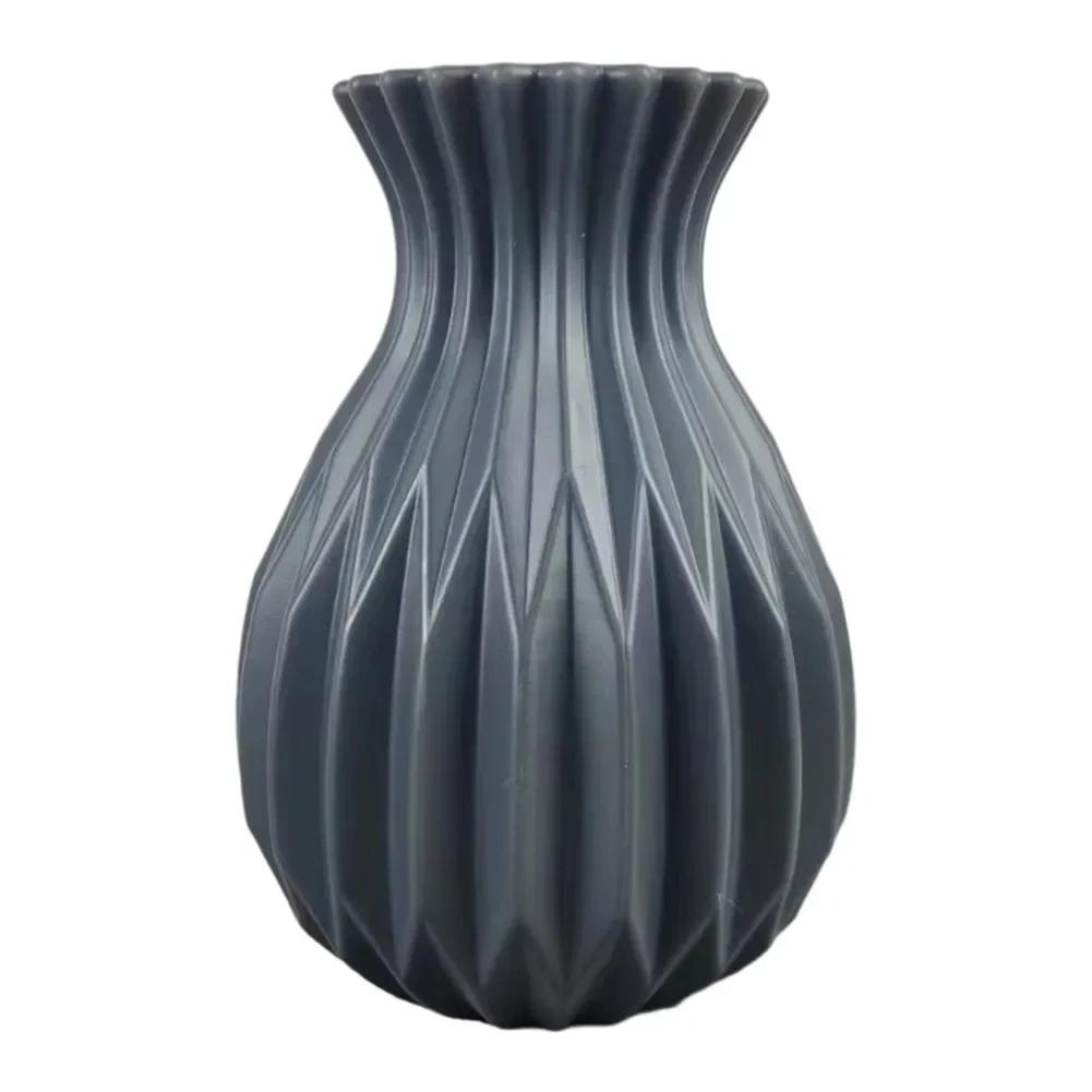 Colourful Unbreakable Plastic Bud Vase 17cm Tabletop Flower Holder With Weighted Leak-Proof Base For Home Office Desktop Decor