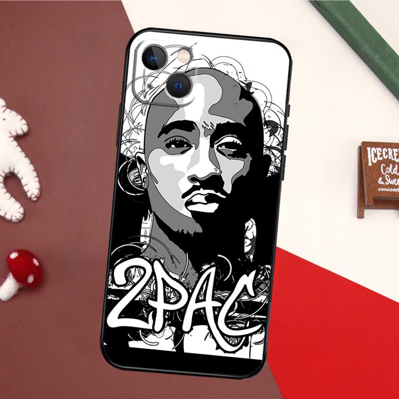 

Рэпер 2pac Певец Тупак Чехол Для iPhone 16 15 14 Plus 13 12 11 Pro Max Mini 7 8 Plus X XR XS Max Чехол iPhone 7 8