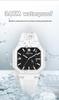 Unisex Luminous Square Quartz Wristwatch with Calendar