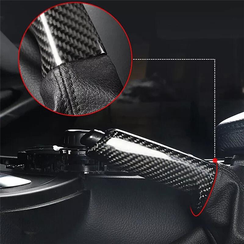 Car Handbrake Brake Handle Cover For BMW E46 E90 E92 F30 F32 F80 BK Fits Most Of The BMW Models With Handbrake-A87Q