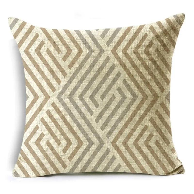 The Same Color Stitching Series Pillow Cover Creative Geometric Sofa Bay Window Bedside Cushion Cover 40*40cm/45*45cm/50*50cm