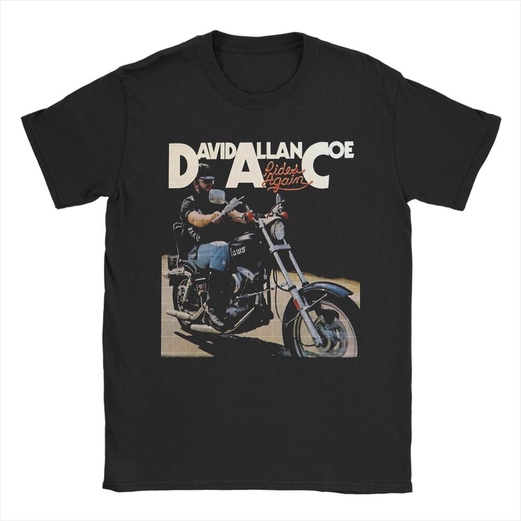 Unisex Unisex Vintage David Allan Coe T Shirt Pure Cotton Clothing Awesome Short Sleeve Round Neck Tee Shirt New Arrival Tshirts