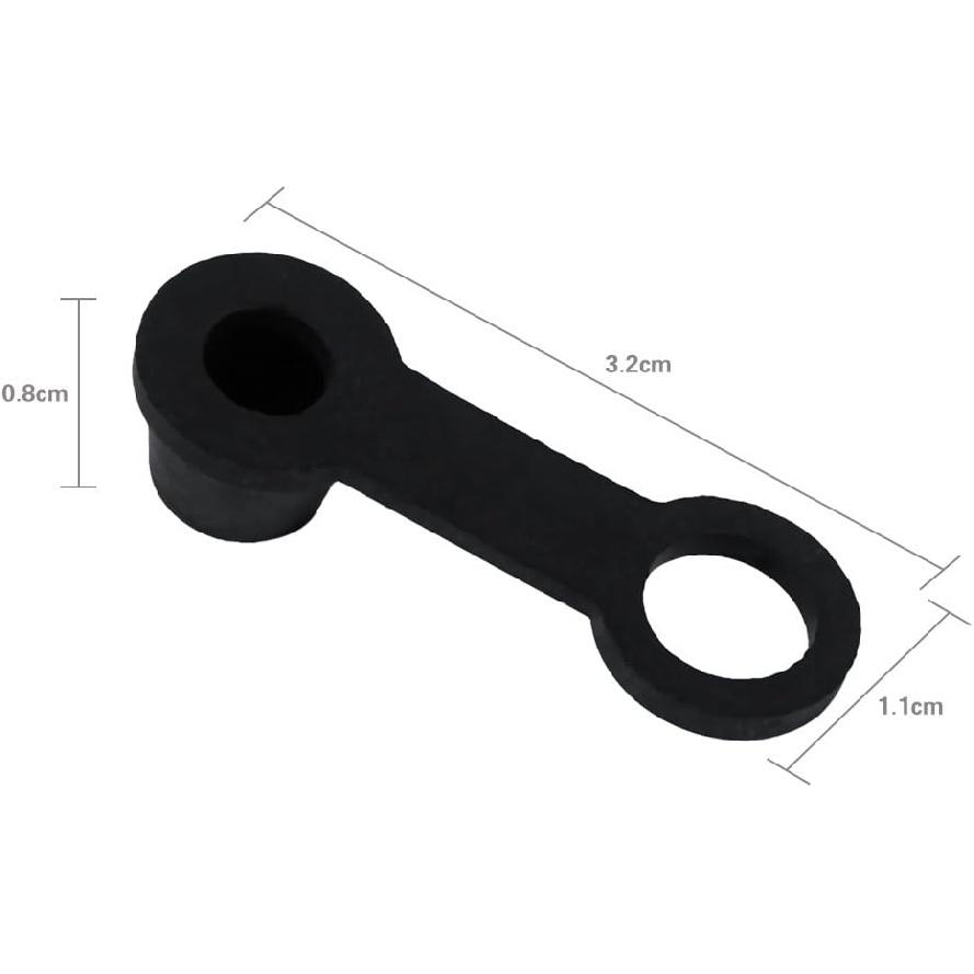 Brake Bleeder 8mm Rubber Caps Grease Zerk Fitting Cap Dust Cover Brake Bleed Nipple Cap for Nut Bleeder Cars and Motorcycles 20 Packs