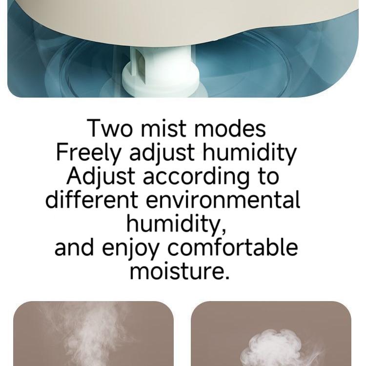 USB Cool Mist Humidifier with Night Light, Mini Portable Desktop Humidifier for Bedroom Office Home Travel, Quiet Air Humidifier for Moisturizing