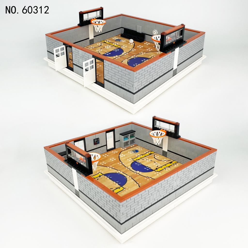 Walker Basketball Hall 60312 Children Assemble Small Particle Building Block Toy Ball Sports Figure