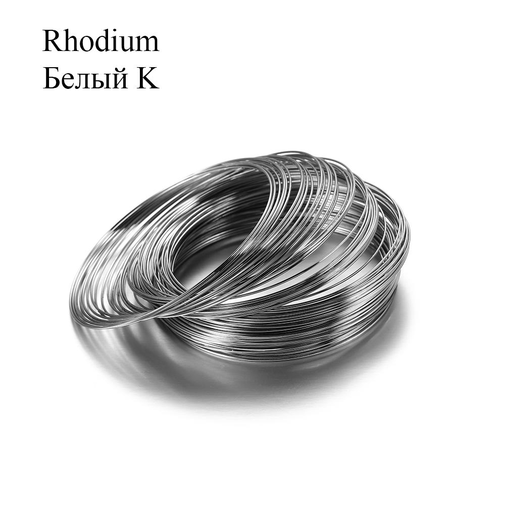 100 Schleifen/Lot 0,6 mm Silber Gold Bronze Memory Perlen Stahldraht für DIY Schmuckherstellung Zubehör Zubehör Armbänder