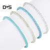 4Pcs/Set Beach Bracelet Fine Workmanship Non-Fading Stacked Bracelet Faux Crystal Versatile Bracelet for Daily Wear
