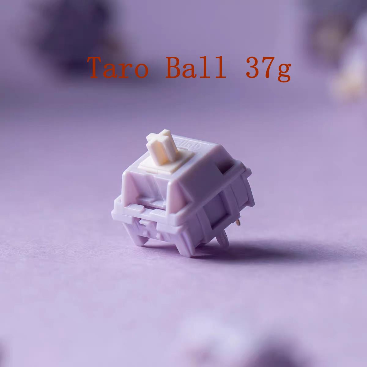 

XLLAB x HMX Taro Ball Linear Switch 5-Pin 37gf 45gf for MX Mechanical Keyboard HotSwap Factory lubed H2 Stem Customized Player 10 PCS