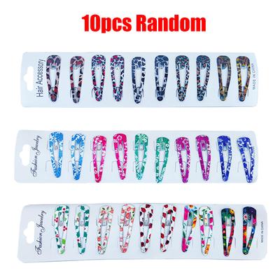 10pcs Baby Kids Girls Princess Hair Accessories Slides Snap Hair BB Clips Slid