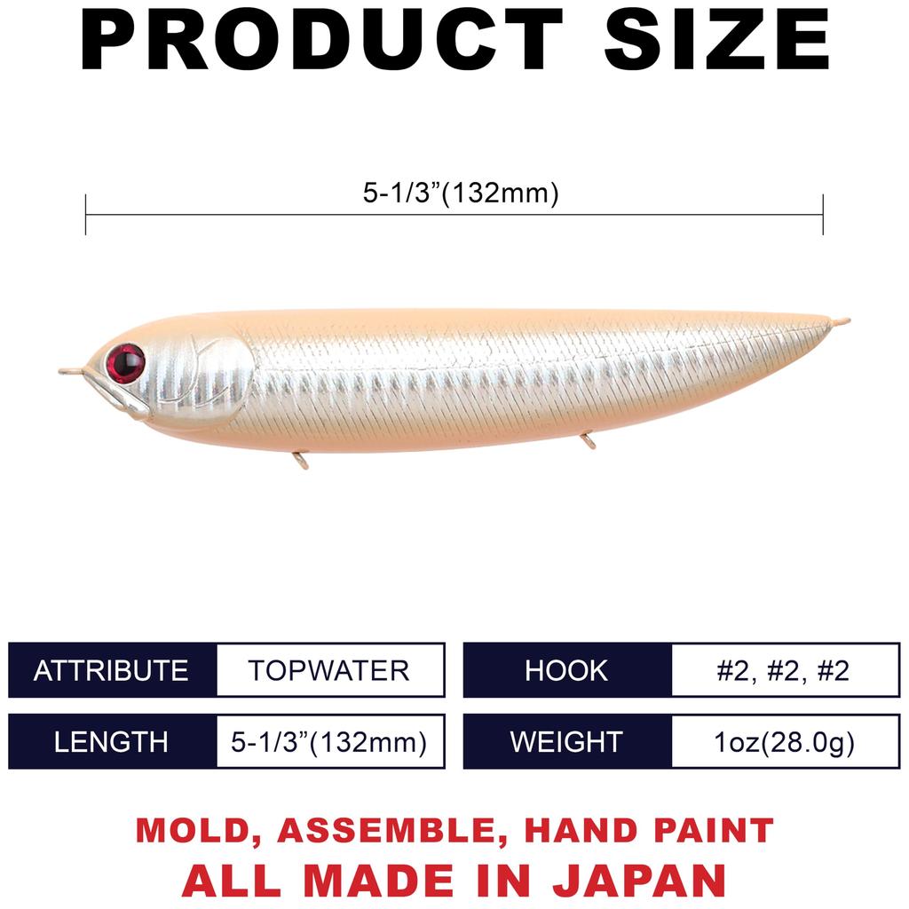 Lucky Craft USA Super Sammy 132 Bone (110 Shad)