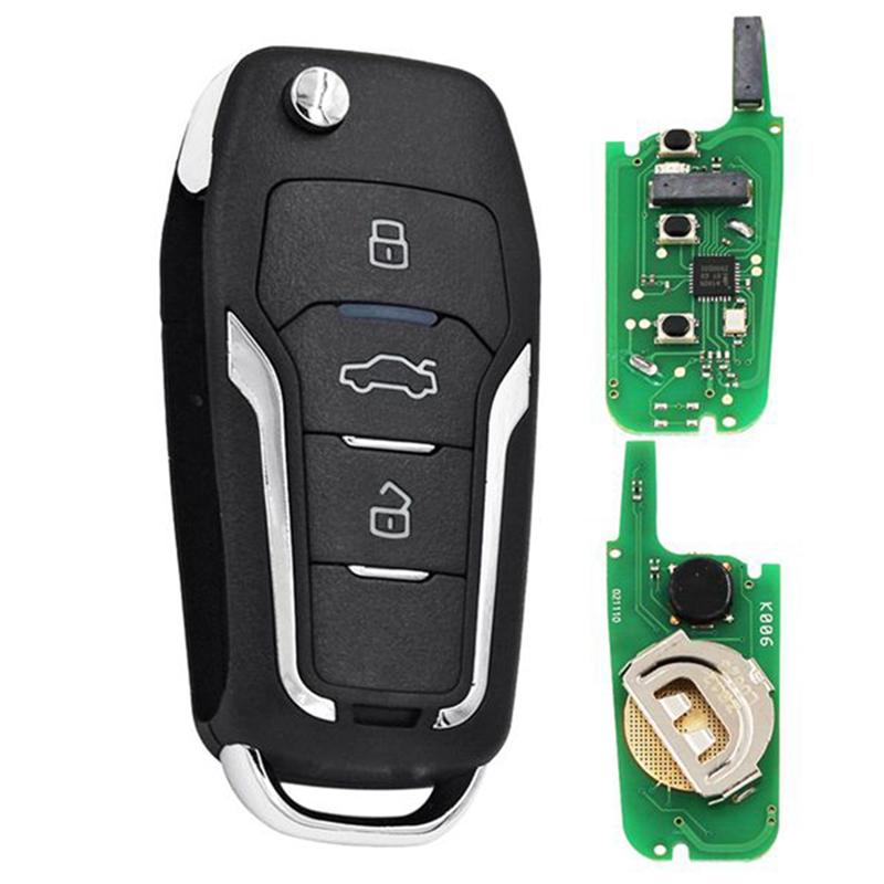 ABLZ-B12-3 For KD Universal Remote Control Car Key 3 Button For Ford Style With For KD900 For KD-X2 For KD MINI/URG200 Programme