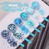6 Color Opal Nail Powder Flakes Sequins Holographic Eco-friendly Chunky Mix Shape Luminous Glitter Sequins