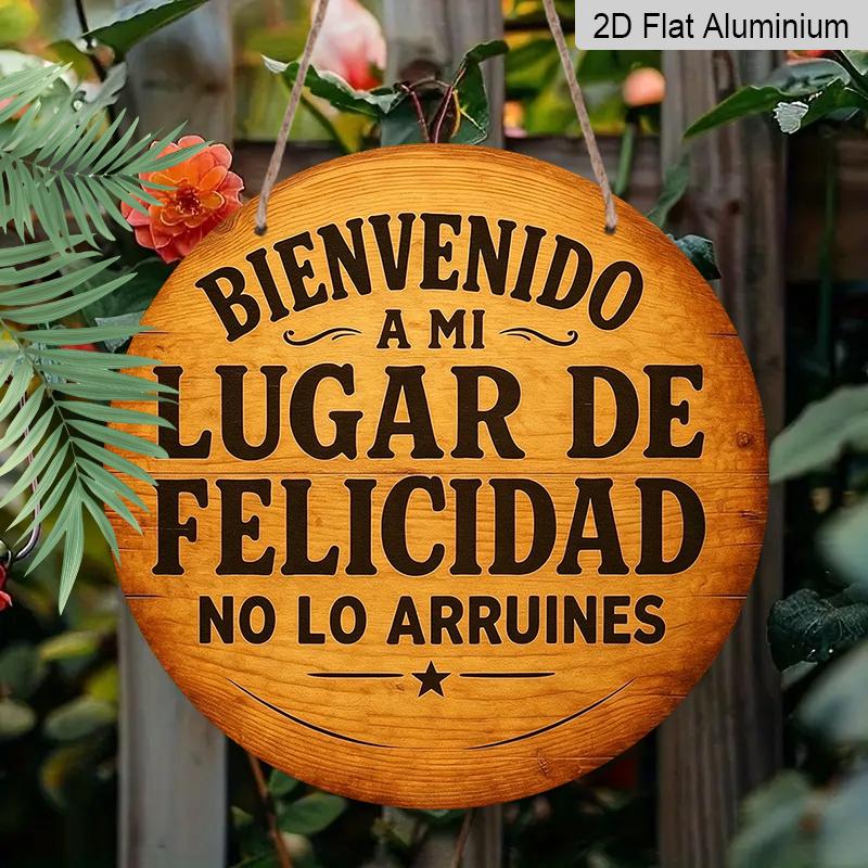 

2D Flat Aluminum Vintage Signage Wall Decoration, Available in Various Sizes, Rustic Style Welcome Sign, Ideal Gift for Friends. Suitable for Living 20*20cm