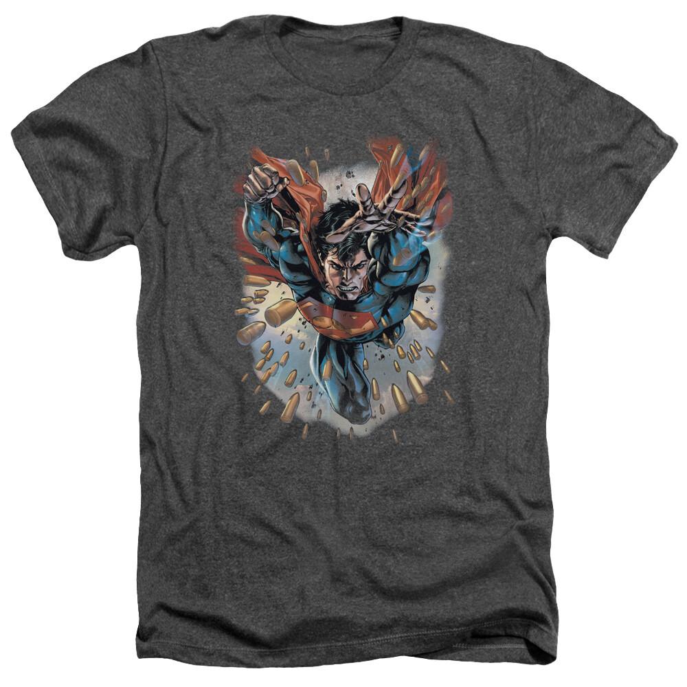 SUPERMAN WITHIN MY GRASP Licensed Adult Men039;s Heather Tee Shirt SM-3XL Unisex T-Shirt S