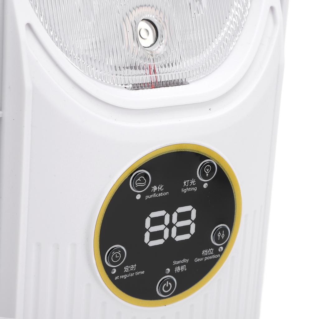 Bladeless Desk Fan Timed Air Conditioning Fan USB Rechargeable Portable Bladeless Fan Small Desktop Fan with Colorful Lights