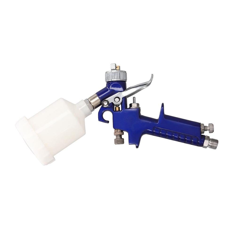HVLP Spray Gun with Pressure Gauge 0.8mm Nozzle Low Pressure Paint Sprayer Gun 125ml Pot