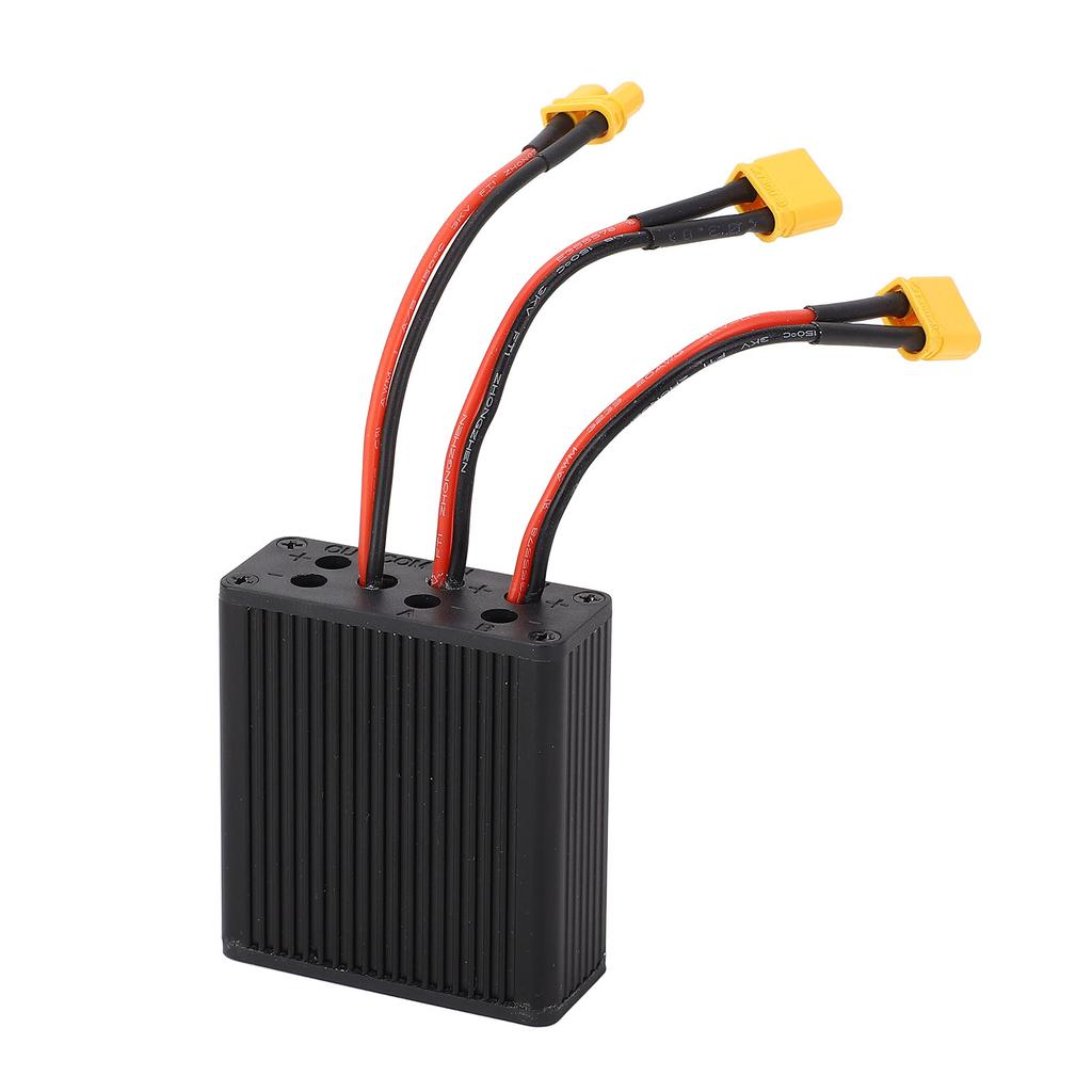 Double Battery Discharge Converter for Electric Bike 12V to 100V 10A Dual Battery Parallel Module Adapter for Replacement