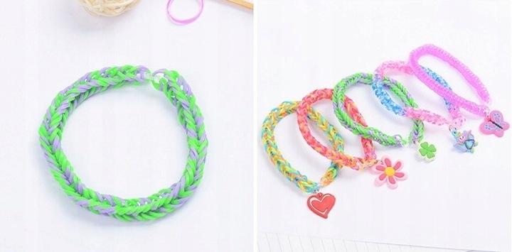 Duży Zestaw Do Robienia Bransoletek Gumki Koraliki Diy Prezent
