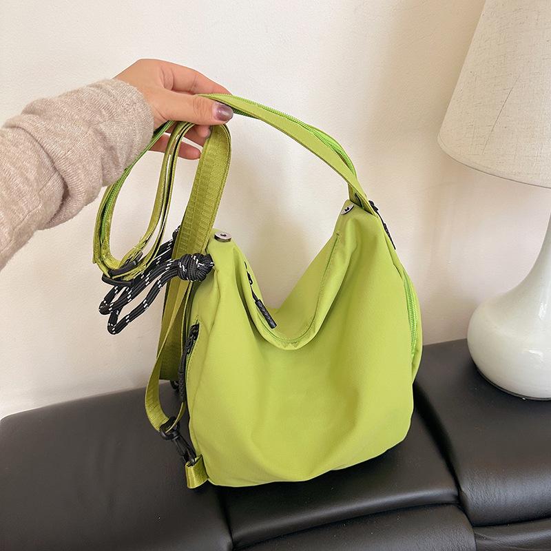 Schoolbag One Pack Multi-Back Niche Design Backpack Women's Sports Light Crossbody Tote Bag Going Out Commuting Fitness Backpack