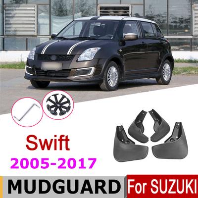 Car Mud Flaps For Suzuki Swift 2017-2005 Fender Splash Guards Auto Mudflaps Mudguards Accessories 2016 2015 2014 2010 2008