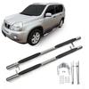 Tubes Marche-Pieds - J&J Automotive - Compatible Nissan X-Trail T31 - 2 Pièces - Fixation Incluse - Gris