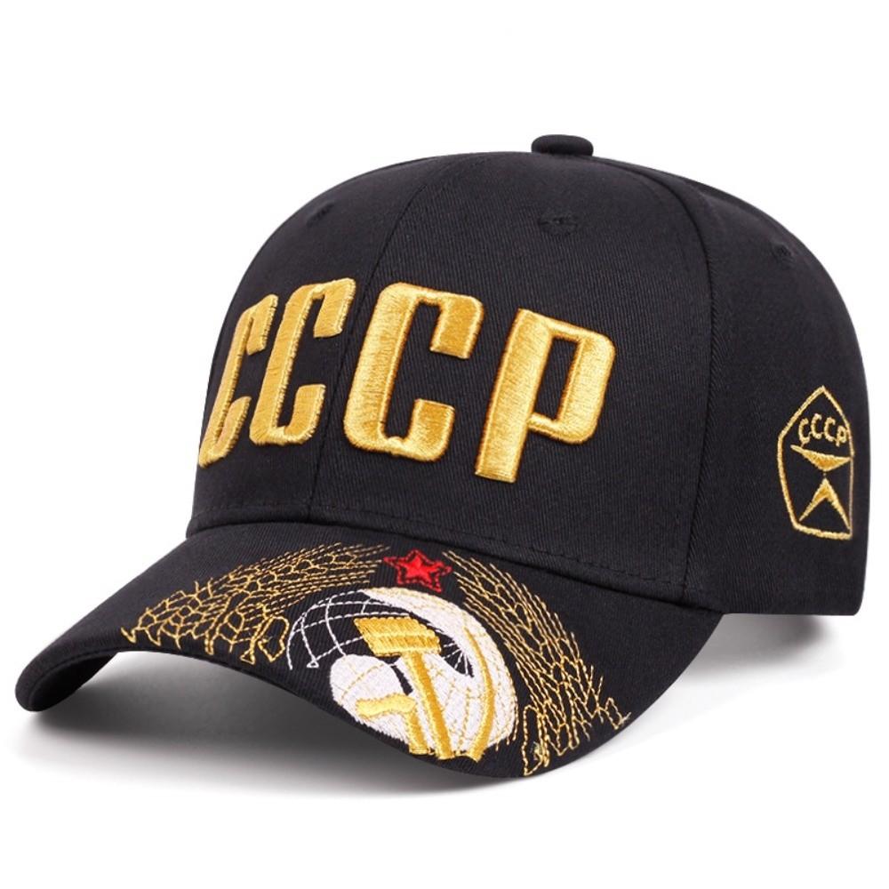 Russian National Emblem CCCP Embroidered Baseball Cap Hip Hop Adjustable Peaked Cap Cotton Snapback Caps For Man Women Unisex