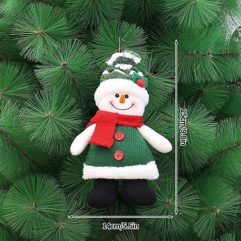 Navidad  Christmas Decoration Plaid Christmas Pendant Christmas Tree Pendant Bead Leg Pendant  Xmas Tree Decor Figurine Ornament