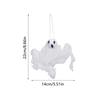 6pcs Spooky Props White Ghost Pendant Trick or Treat Ghost Hanging Ornament  Halloween Festival