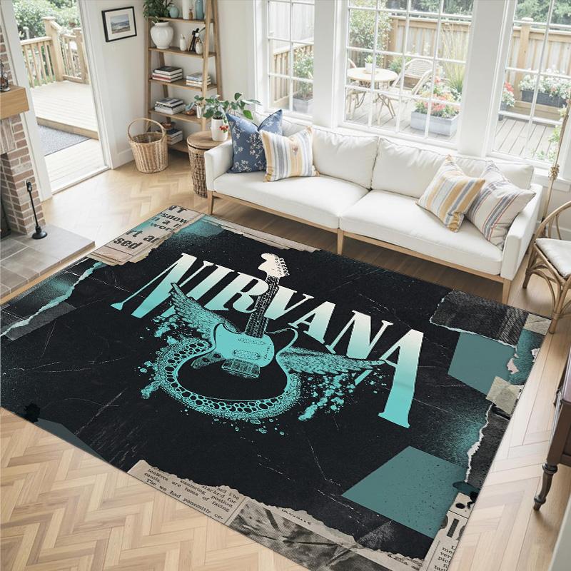 Nirvana Design Crystal Velvet Carpet Cozy Non?Slip Printed Rug For Bedroom Living Room Entrance