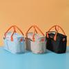 Mode Nylon Tragetasche Damen Schultertaschen Reißverschluss Mama Umhängetaschen Groß Weiß Einkaufstaschen Geldbörsen