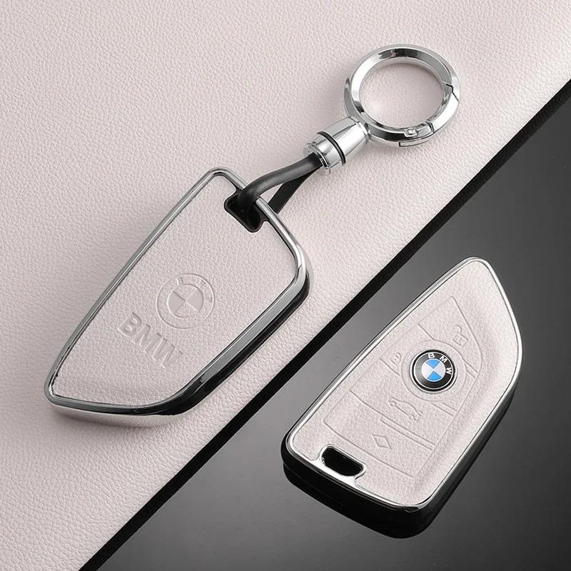 2025 for BMW 1 2 3 5 7 Series X1 F48 X3 G20 X4 X5 G05 X6 F16 M40i M440i G02 G31 G23 F34 F15 F40 IX3 TPU Leather Case Car Key