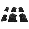 6PCS Adult Protective Gear Set Large Size Nylon Plastic Knee Elbow and Hand Guards for Roller Skiing