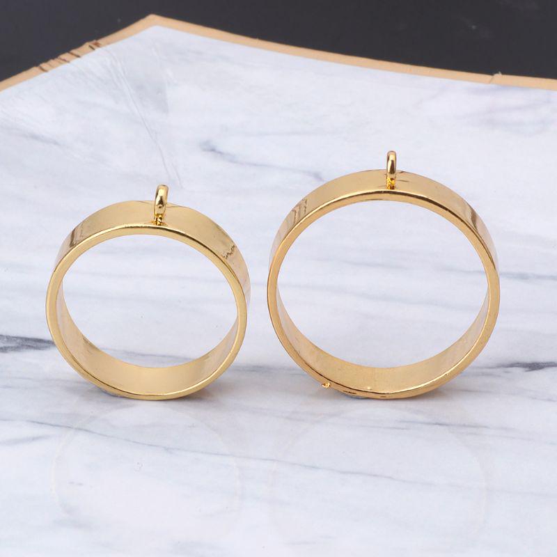 Silicone Round Pads Open Bezel Tray Blank Frame Tool For UV Resin Jewelry Making