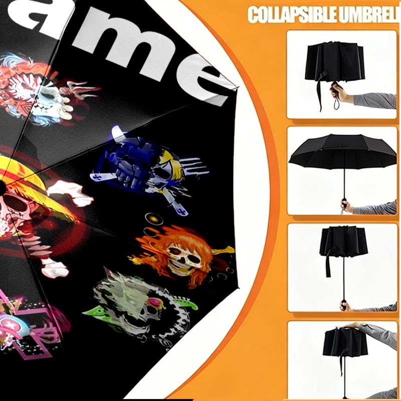 Custom Name Personalized One Piece Print Umbrella, Auto Open Close, 8‑Rib Sturdy Frame, Commute Camping Hiking Use, Birthday Gift