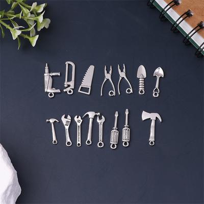 15pcs/set Dollhouse Miniature Repair Kits Accessories Miniature Hammer Wrench Scissors Doll House Furniture Scene Decoration