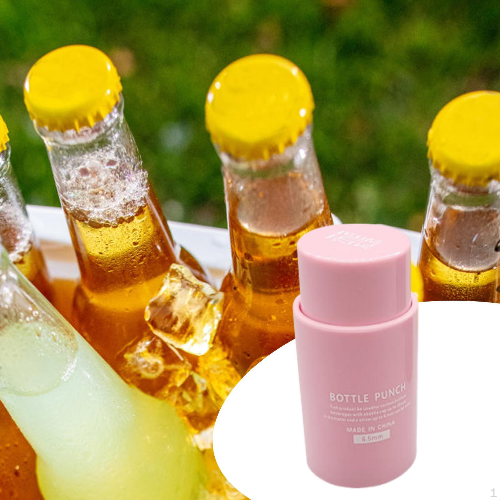 

Дырокол для бутылок с водой и крышек для напитков. Крышка для удобного питья без проливаний розовый