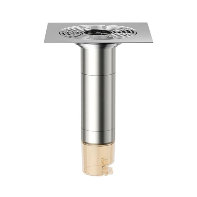 Practical Stainless Steel Floor Drain Insert Prevents Odor for Public Space